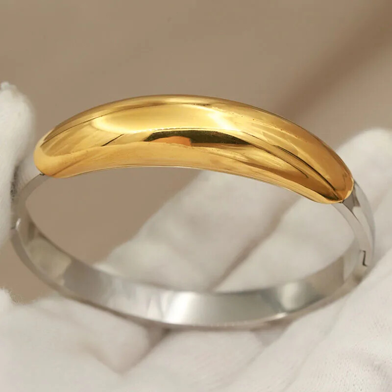 Klasične narukvice od nehrđajućeg čelika kontrastne boje za žene Modni brend Nakit Kapljice Narukvice Poklon dodaci