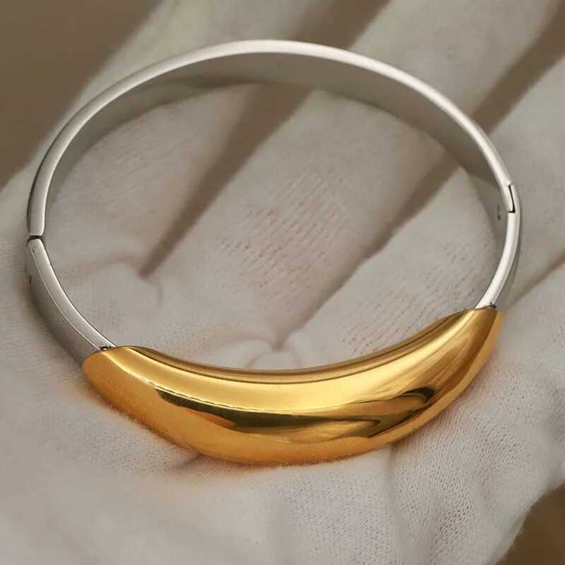 Klasične narukvice od nehrđajućeg čelika kontrastne boje za žene Modni brend Nakit Kapljice Narukvice Poklon dodaci