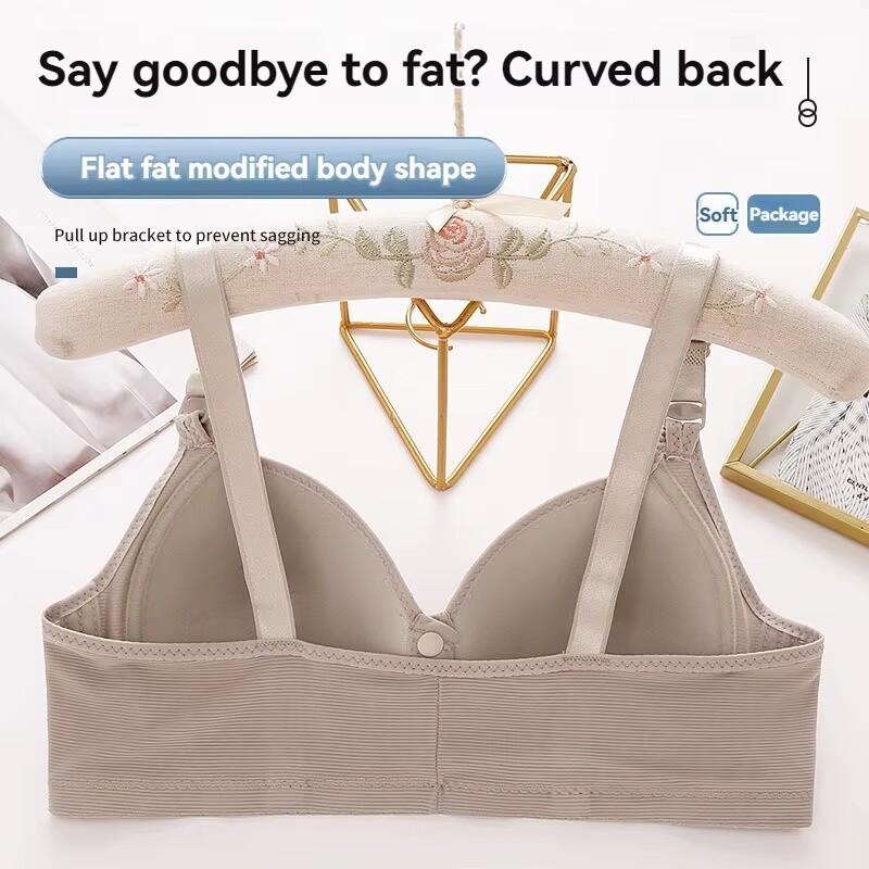 Nouă dimensiune mare Cataramă în față Sexy Push up Sutien PENTRU FEMEI Cupă subțire reglabilă Respirabil Confortabil Mamă de vârstă mijlocie Lenjerie de corp pentru femei