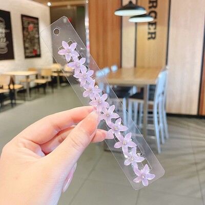 Slatki mali cvjetić Mini ukosnica za djevojčice Slatki temperament za djecu Jednostavno ispletena kosa u repu Ukras za kosu sa kopčom sa strane