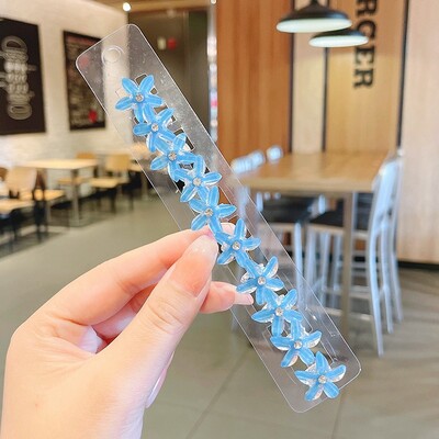 Slatki mali cvjetić Mini ukosnica za djevojčice Slatki temperament za djecu Jednostavno ispletena kosa u repu Ukras za kosu sa kopčom sa strane