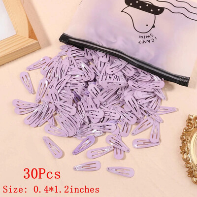 10/50 bucăți 1,2 inci pentru fetițe drăguț Snap BB agrafe de păr mini copii agrafe de păr barete de culoare uni accesorii de păr pentru nou-născut