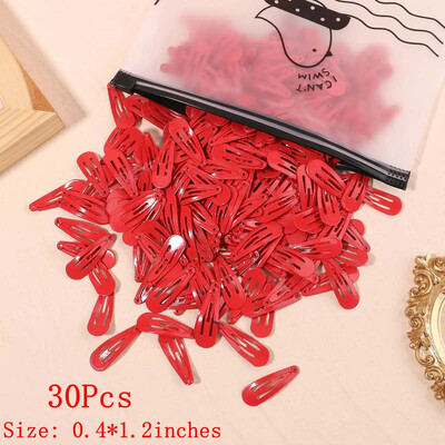 10/50 bucăți 1,2 inci pentru fetițe drăguț Snap BB agrafe de păr mini copii agrafe de păr barete de culoare uni accesorii de păr pentru nou-născut