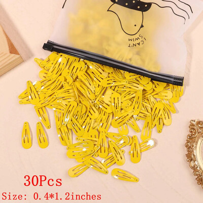 10/50 bucăți 1,2 inci pentru fetițe drăguț Snap BB agrafe de păr mini copii agrafe de păr barete de culoare uni accesorii de păr pentru nou-născut