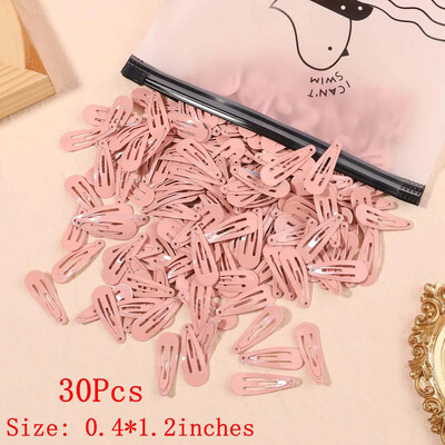 10/50 bucăți 1,2 inci pentru fetițe drăguț Snap BB agrafe de păr mini copii agrafe de păr barete de culoare uni accesorii de păr pentru nou-născut