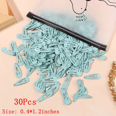 10/50 bucăți 1,2 inci pentru fetițe drăguț Snap BB agrafe de păr mini copii agrafe de păr barete de culoare uni accesorii de păr pentru nou-născut