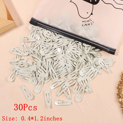 10/50 bucăți 1,2 inci pentru fetițe drăguț Snap BB agrafe de păr mini copii agrafe de păr barete de culoare uni accesorii de păr pentru nou-născut