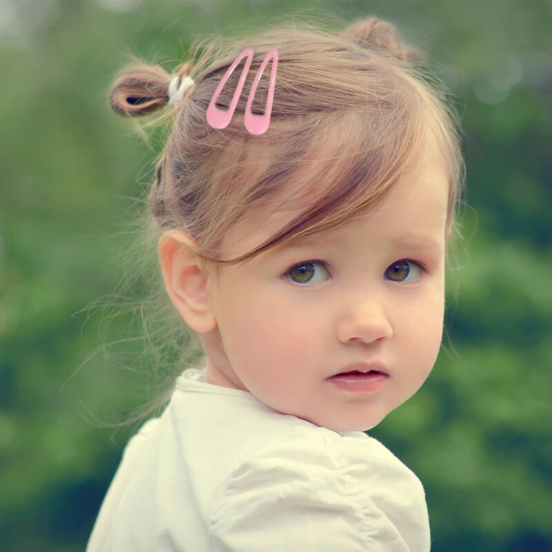 10/50 bucăți 1,2 inci pentru fetițe drăguț Snap BB agrafe de păr mini copii agrafe de păr barete de culoare uni accesorii de păr pentru nou-născut