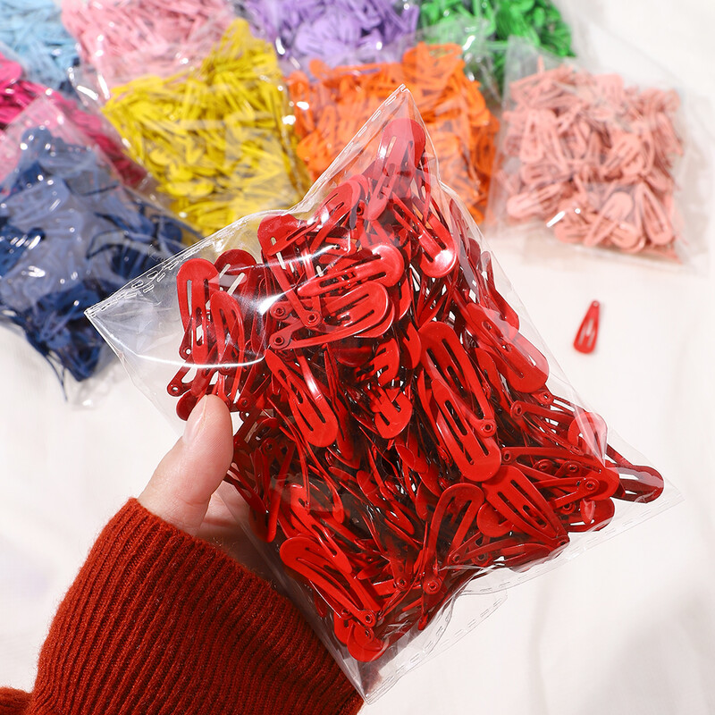 10/50 bucăți 1,2 inci pentru fetițe drăguț Snap BB agrafe de păr mini copii agrafe de păr barete de culoare uni accesorii de păr pentru nou-născut