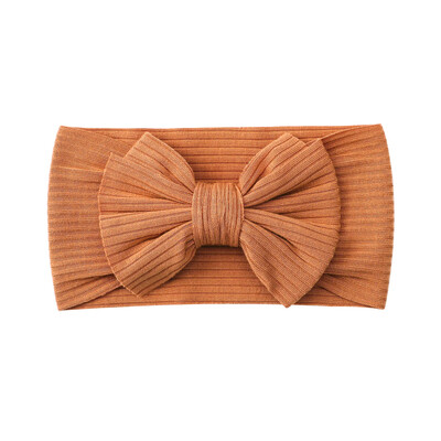 Bentite pentru bebeluși, tricotate de culoare bomboană, fundă în coastă, elastice, moi, pentru nou-născut, pentru fetițe, copii, turban, accesorii pentru copii