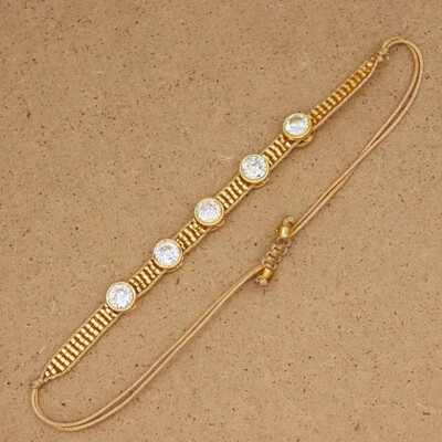 Narukvica od perli Srce Ručno pletenje Originalnost Bohemijski dizajn Zakovice cirkon Podesiva plima Jednostavna narukvica od rižinih perli