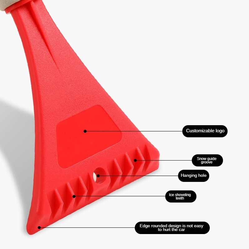 Auto vējstikla ledus skrāpis viegls portatīvais auto sniega slaucīšanas birste automašīnu atkausēšanas lāpstas auto mājas logu tīrīšanai