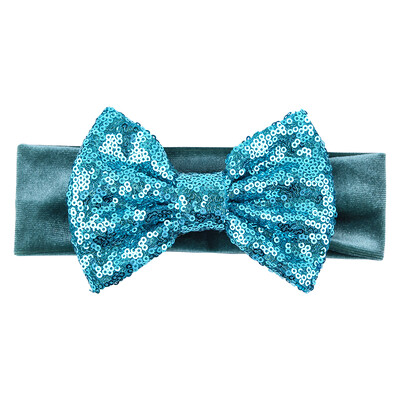 Бебешка мека 5-инчова лента за глава с панделка за коса Деца Момичета Кадифена лента за глава Снимка на малко дете Професионални аксесоари за коса Направи си сам