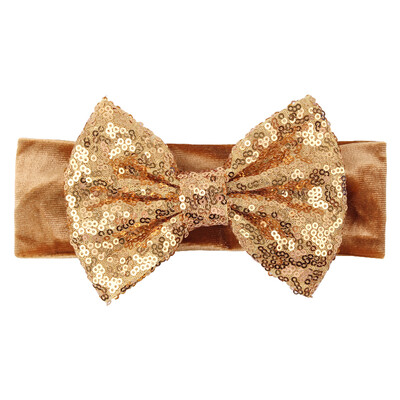 Бебешка мека 5-инчова лента за глава с панделка за коса Деца Момичета Кадифена лента за глава Снимка на малко дете Професионални аксесоари за коса Направи си сам