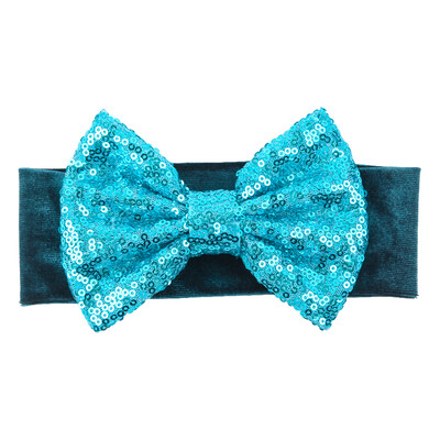 Бебешка мека 5-инчова лента за глава с панделка за коса Деца Момичета Кадифена лента за глава Снимка на малко дете Професионални аксесоари за коса Направи си сам