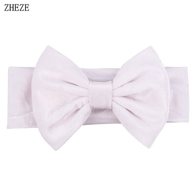 Бебешка мека 5-инчова лента за глава с панделка за коса Деца Момичета Кадифена лента за глава Снимка на малко дете Професионални аксесоари за коса Направи си сам