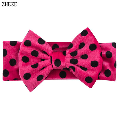 Бебешка мека 5-инчова лента за глава с панделка за коса Деца Момичета Кадифена лента за глава Снимка на малко дете Професионални аксесоари за коса Направи си сам