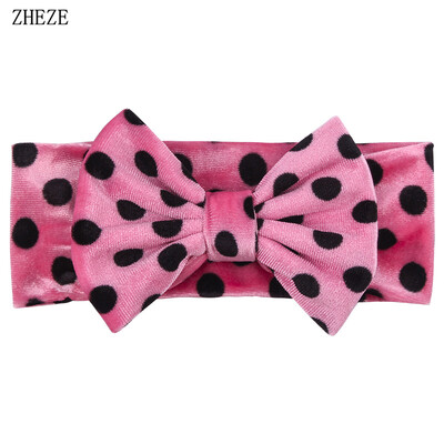 Бебешка мека 5-инчова лента за глава с панделка за коса Деца Момичета Кадифена лента за глава Снимка на малко дете Професионални аксесоари за коса Направи си сам