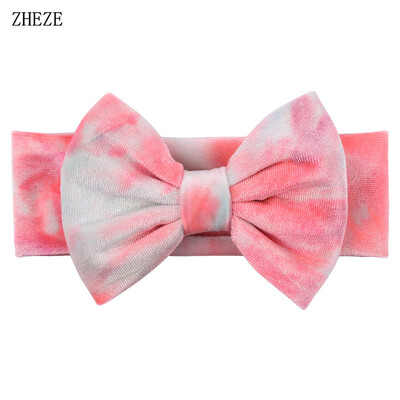 Бебешка мека 5-инчова лента за глава с панделка за коса Деца Момичета Кадифена лента за глава Снимка на малко дете Професионални аксесоари за коса Направи си сам