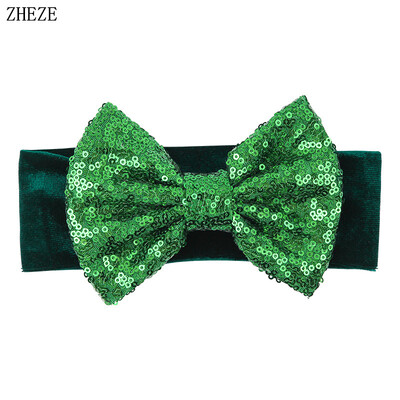 Бебешка мека 5-инчова лента за глава с панделка за коса Деца Момичета Кадифена лента за глава Снимка на малко дете Професионални аксесоари за коса Направи си сам