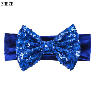 Бебешка мека 5-инчова лента за глава с панделка за коса Деца Момичета Кадифена лента за глава Снимка на малко дете Професионални аксесоари за коса Направи си сам