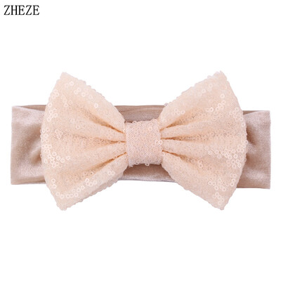 Бебешка мека 5-инчова лента за глава с панделка за коса Деца Момичета Кадифена лента за глава Снимка на малко дете Професионални аксесоари за коса Направи си сам