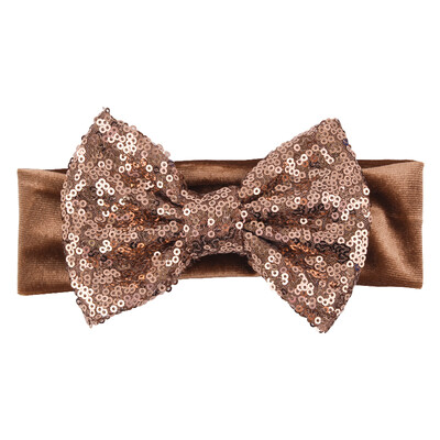 Бебешка мека 5-инчова лента за глава с панделка за коса Деца Момичета Кадифена лента за глава Снимка на малко дете Професионални аксесоари за коса Направи си сам