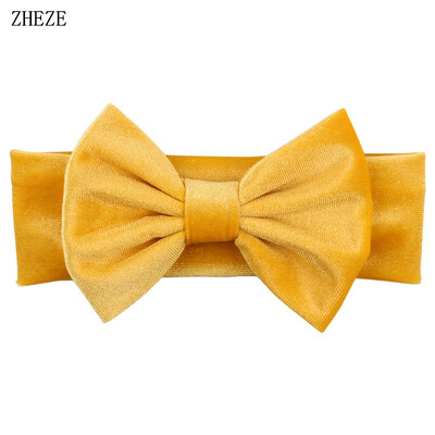 Бебешка мека 5-инчова лента за глава с панделка за коса Деца Момичета Кадифена лента за глава Снимка на малко дете Професионални аксесоари за коса Направи си сам