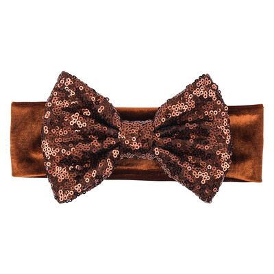 Бебешка мека 5-инчова лента за глава с панделка за коса Деца Момичета Кадифена лента за глава Снимка на малко дете Професионални аксесоари за коса Направи си сам