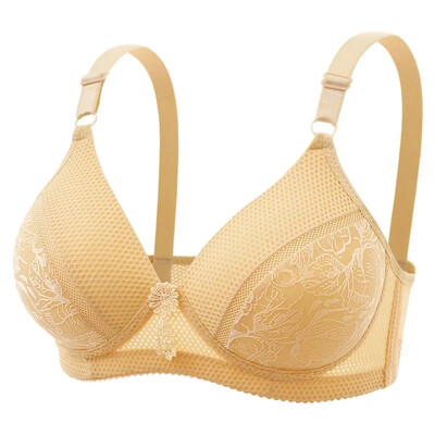 Дамско дантелено флорално дишащо набрано бельо Безжичен Push Up Подплатени сутиени с сутиен Плюс размер Сутиени Бельо Сутиен Жилетка