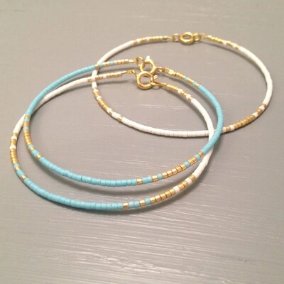 KKBEAD Миюки Гривна за жени Бижута Подарък Изискани прости тънки мъниста Комплекти гривни Pulseras Mujer Femme