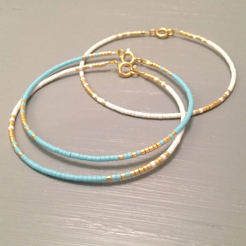 KKBEAD Миюки Гривна за жени Бижута Подарък Изискани прости тънки мъниста Комплекти гривни Pulseras Mujer Femme