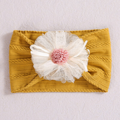Traka za glavu za djevojčicu, nova cvjetna najlonska traka za kosu za bebe, elastična novorođenčad, turban, dječja pokrivala za glavu, dodaci za kosu