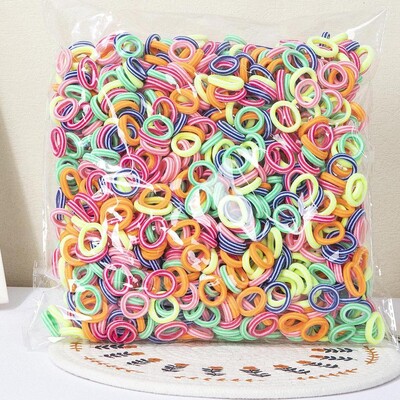 100/300/500 buc benzi elastice de păr fete copii coadă de cal ține cravată de păr banda de cauciuc scrunchie accesorii de păr pentru copii pentru femei