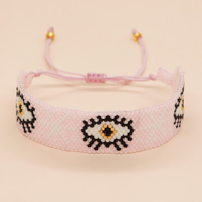 1 bucă Miyuki Seed Bead Evil Eye Brățară cu mărgele șir lucrat manual Lucky Fashion Bijuterii Brățări și brățări femei