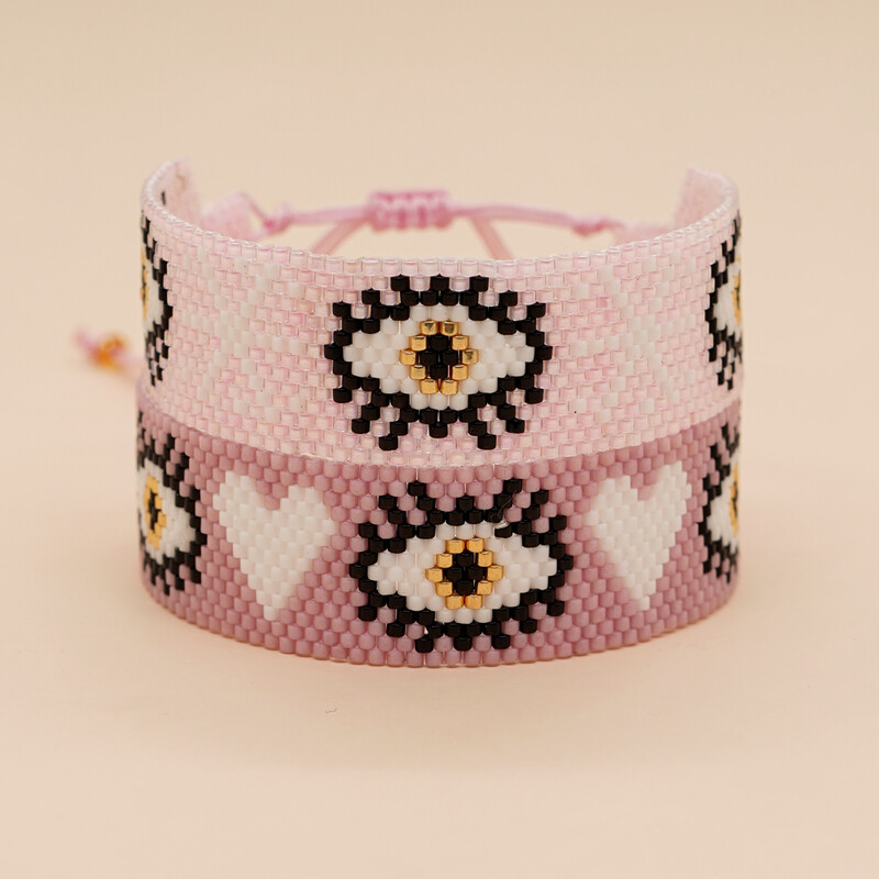 1 bucă Miyuki Seed Bead Evil Eye Brățară cu mărgele șir lucrat manual Lucky Fashion Bijuterii Brățări și brățări femei