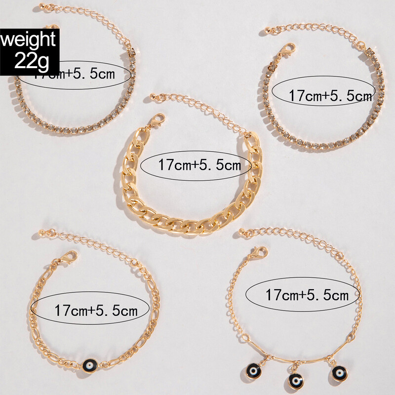 Vintage mitmekihiline virnastatav käevõru komplekt naistele Meestele Trendikas Türgi Lucky Blue Evil Eye helmestega käevõru ehted Kingitused