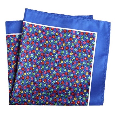 Tailor Smith muški rupčić s cvjetnim sidrom, karirane maramice s printom na točkice, poliesterske maramice, poslovni džepni kvadrat 33x33 CM