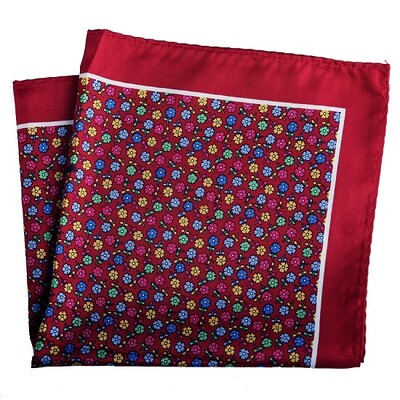 Tailor Smith muški rupčić s cvjetnim sidrom, karirane maramice s printom na točkice, poliesterske maramice, poslovni džepni kvadrat 33x33 CM