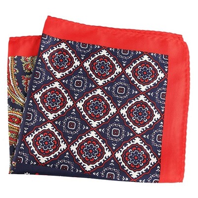 Tailor Smith muški rupčić s cvjetnim sidrom, karirane maramice s printom na točkice, poliesterske maramice, poslovni džepni kvadrat 33x33 CM