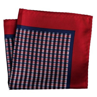 Tailor Smith muški rupčić s cvjetnim sidrom, karirane maramice s printom na točkice, poliesterske maramice, poslovni džepni kvadrat 33x33 CM