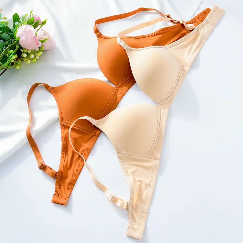 Lenjerie intimă moale pentru femei Lenjerie de dormit Lenceria Sutien fără cusături Lenjerie intimă pentru femei Lenjerie intimă Dimensiune mică Cupă AB