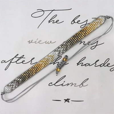 Narukvica od rižinih perli Geometrija Dizajn Trokut Originalnost Strelica Bohemija Ručno pletenje Moda Jednostavan set narukvica od kristalnih perli