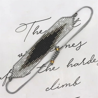 Narukvica od rižinih perli Geometrija Dizajn Trokut Originalnost Strelica Bohemija Ručno pletenje Moda Jednostavan set narukvica od kristalnih perli