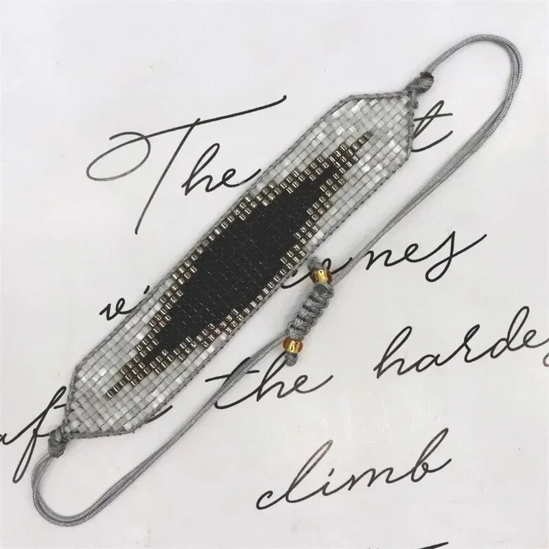 Narukvica od rižinih perli Geometrija Dizajn Trokut Originalnost Strelica Bohemija Ručno pletenje Moda Jednostavan set narukvica od kristalnih perli