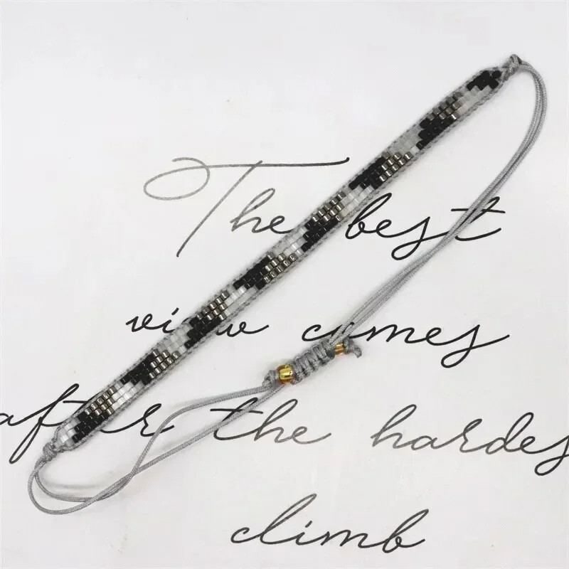 Narukvica od rižinih perli Geometrija Dizajn Trokut Originalnost Strelica Bohemija Ručno pletenje Moda Jednostavan set narukvica od kristalnih perli