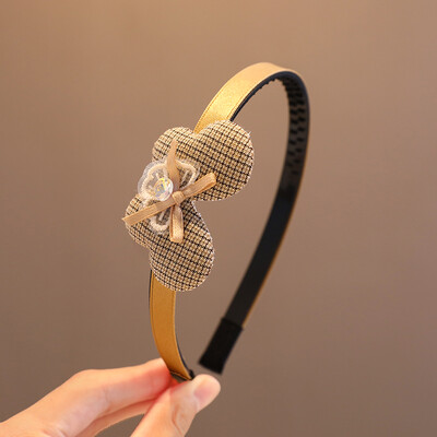 2023 noi copii minunate culoare cafea desene animate inimă flori arc ornament bentite fetiță drăguț cerc de păr copii accesorii de păr