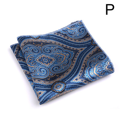 Елегантна мъжка носна кърпа с джоб, костюм за сватбено тържество, квадратни джобове, ретро щамповани кърпи Аксесоари за риза