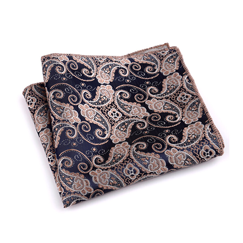 Елегантна мъжка носна кърпа с джоб, костюм за сватбено тържество, квадратни джобове, ретро щамповани кърпи Аксесоари за риза