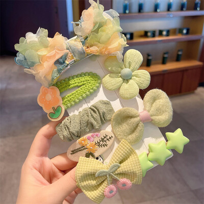 Bērnu plīša matu sprādzes rudens un ziemas mazām meiteņu sānu stieņiem Jauki meiteņu mazuļu galvassegas 2024. gada jaunas matadatas